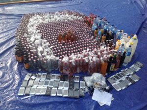 Police backed a liquors seller in Sorong