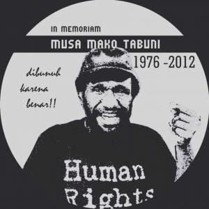 Who is responsible for Mako Tabuni’s death?