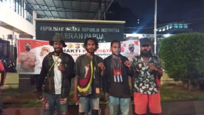 Four KNPB activists released after previously arrested during a protest