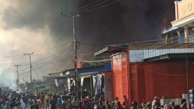 TPNPB burns down Sentani New Market in Jayapura Regency