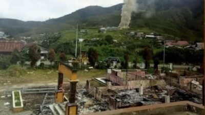 Police investigate fires engulfing offices and houses in Dogiyai