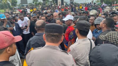 Indigenous Papuans in South Papua protest on alleged electoral irregularities