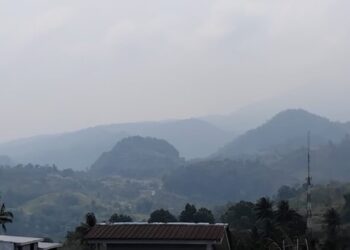 Smoke haze blankets Jayapura City and Regency